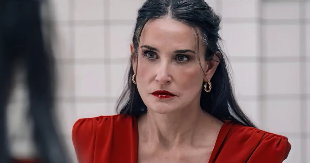 Demi Moore in The Substance, part of our best-of-2024 series with Alex Barr